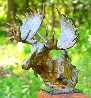 Moose Study Bronze Sculpture 1988 20 in Sculpture by Sherry Sander - 2