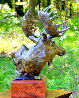 Moose Study Bronze Sculpture 1988 20 in Sculpture by Sherry Sander - 1