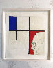 Portrait of Piet Mondrian 1996 13x13 Works on Paper (not prints) by Jonathan Santlofer - 1