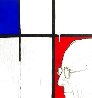Portrait of Piet Mondrian 1996 13x13 Works on Paper (not prints) by Jonathan Santlofer - 0