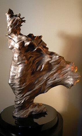 Before the Dance - Nickel Bronze Sculpture AP 1998 - Huge 28 in Sculpture - Roberto Santo