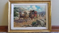 Stagecoach Robbery 34x46 Original Painting by Arthur Sarnoff - 2 Stagecoach Robbery 34x46 Original Painting by Arthur Sarnoff - 2