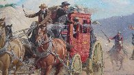 Stagecoach Robbery 34x46 Original Painting by Arthur Sarnoff - 5 Stagecoach Robbery 34x46 Original Painting by Arthur Sarnoff - 5