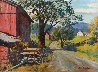 Country Road Original 1957 28x36 Early Original Painting by Arthur Sarnoff - 0