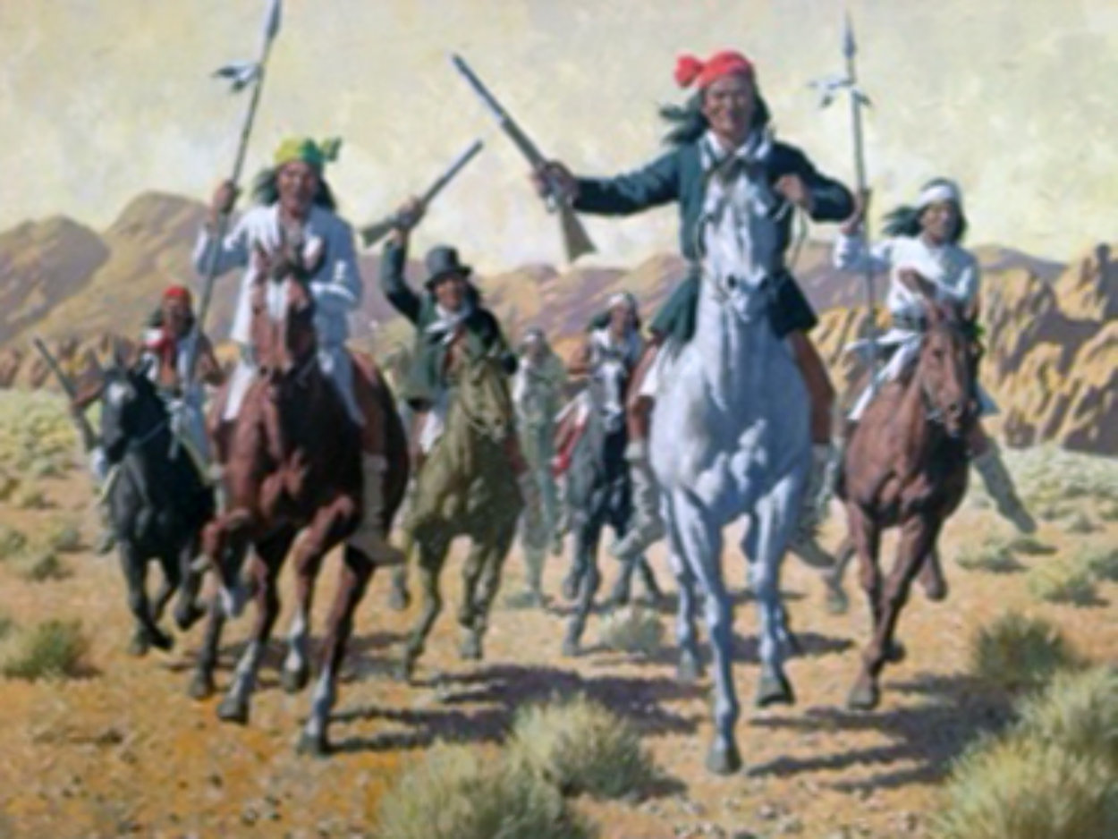 Geronimo Original Painting by Arthur Sarnoff Geronimo Original Painting by Arthur Sarnoff