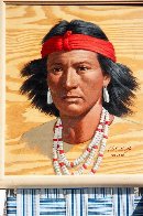 Indian 1980 Original Painting by Arthur Sarnoff - 1 Indian 1980 Original Painting by Arthur Sarnoff - 1