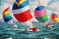 Sail Race 1980 24x36 Original Painting by Arthur Sarnoff - 1 Sail Race 1980 24x36 Original Painting by Arthur Sarnoff - 1