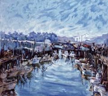 Fisherman's Wharf 1973 San Francisco Limited Edition Print - Marco Sassone Fisherman's Wharf 1973 San Francisco Limited Edition Print - Marco Sassone