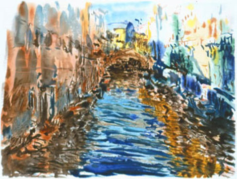 Santa Lucia 1990 (Canal) Italy Limited Edition Print - Marco Sassone