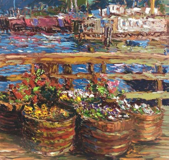 Houseboat Flowers 1988 Limited Edition Print - Marco Sassone Houseboat Flowers 1988 Limited Edition Print - Marco Sassone