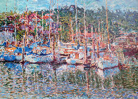 Sausalito Marina AP 1985 Limited Edition Print by Marco Sassone - 0 Sausalito Marina AP 1985 Limited Edition Print by Marco Sassone - 0