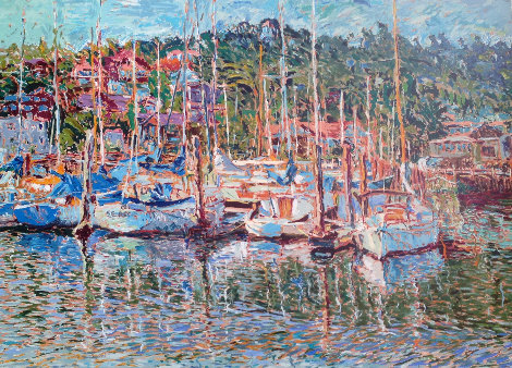 Sausalito Marina AP 1985 - San Francisco, Californis Limited Edition Print - Marco Sassone