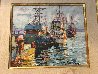 Fishing Boats 1978 17x20 (Early) Original Painting by Marco Sassone - 2