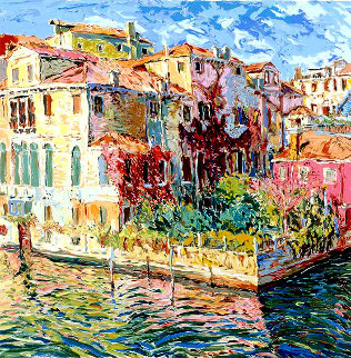 Venetian Garden AP 1984 Limited Edition Print - Marco Sassone Venetian Garden AP 1984 Limited Edition Print - Marco Sassone