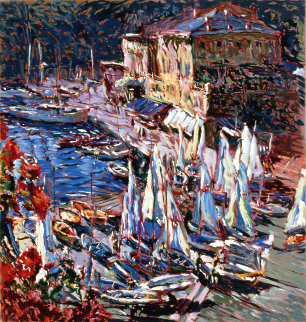 Vele a Portofino AP 1990 Limited Edition Print - Marco Sassone Vele a Portofino AP 1990 Limited Edition Print - Marco Sassone