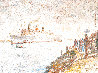Untitled Painting  (The Queen Mary) 1969 35x45 Huge - Early - Long Beach, California Original Painting by Marco Sassone - 0