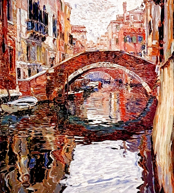 Venice Canal 1988 - Huge - Italy Limited Edition Print by Marco Sassone