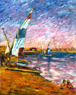 Children at Seashore 1970 30x24 Original Painting by Marco Sassone - 0 Children at Seashore 1970 30x24 Original Painting by Marco Sassone - 0