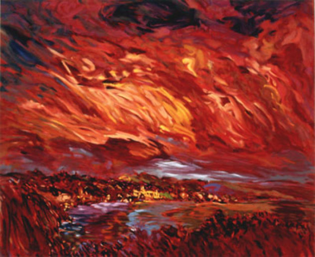 Tramonto Wine Label AP 1993 California Limited Edition Print by Marco Sassone