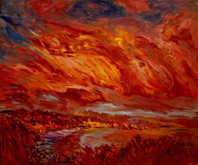 Tramonto AP 1993 Serigraph 30x36 by Marco Sassone - For Sale on