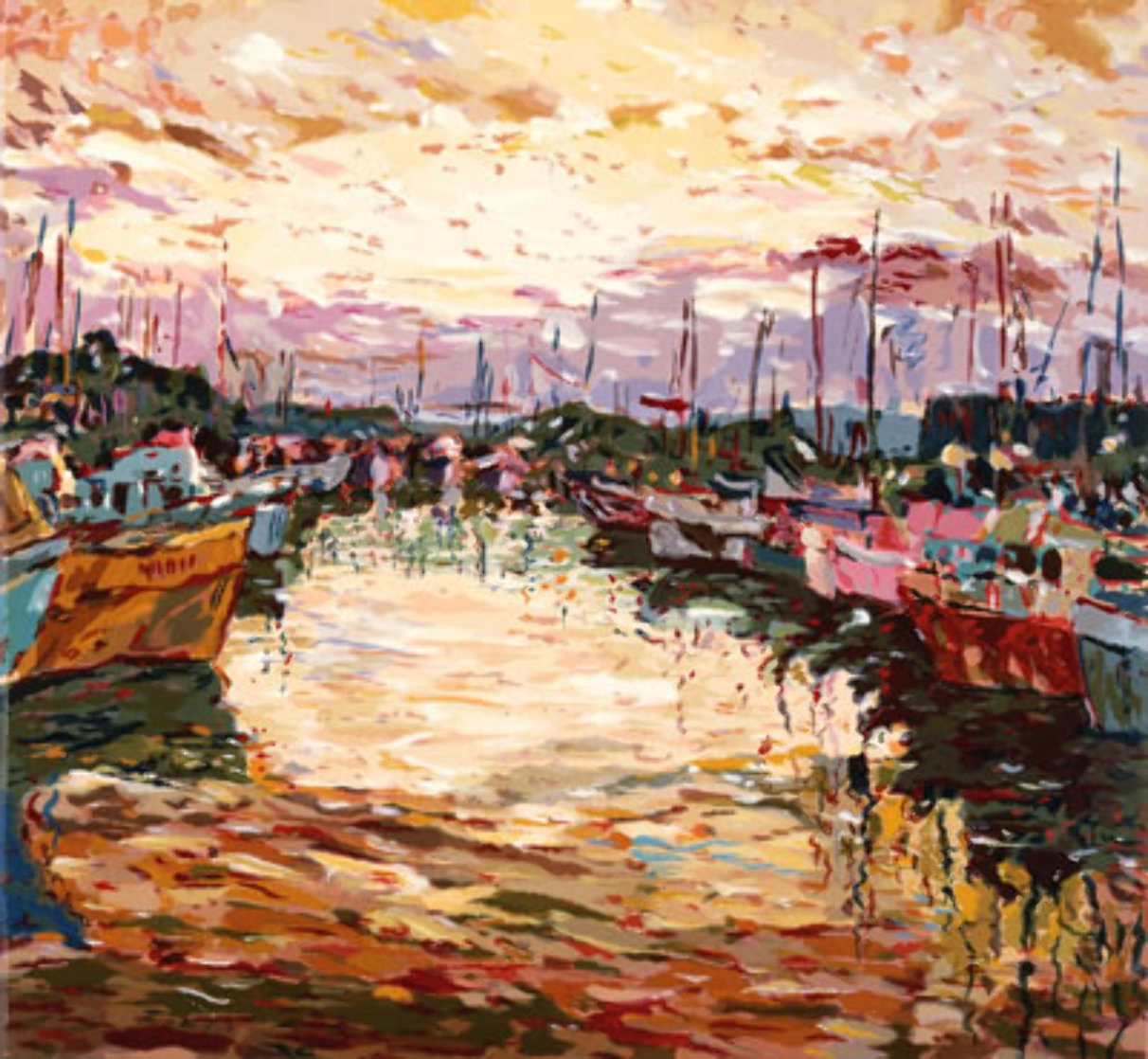 San Francisco Marina Dusk 1986 Limited Edition Print by Marco Sassone San Francisco Marina Dusk 1986 Limited Edition Print by Marco Sassone