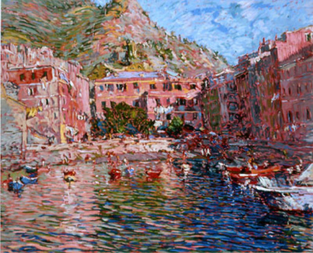 Vernazza Rosa AP  1988 Limited Edition Print by Marco Sassone