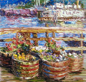 Houseboat Flowers AP 1988 Limited Edition Print - Marco Sassone