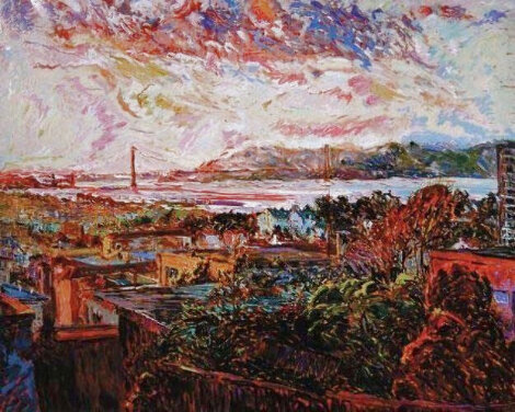 San Francisco Marina 1988 - Huge - California Limited Edition Print - Marco Sassone