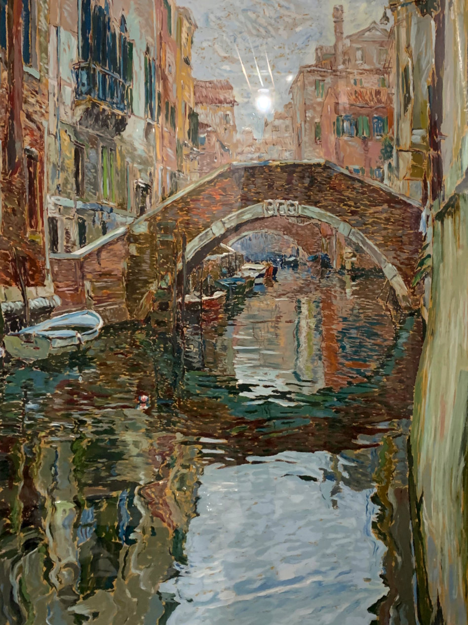 Venice Canal 1988 Impressionist Cityscape by Marco Sassone - For Sale ...