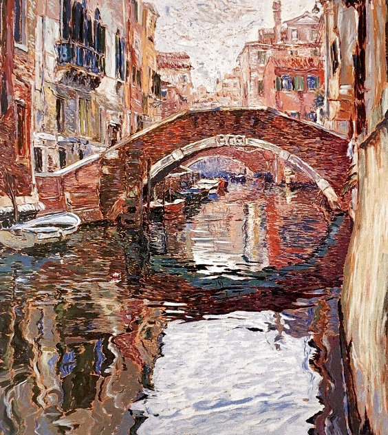 Venice Canal 1988 - Huge - Italy Limited Edition Print by Marco Sassone