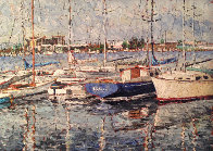 Marina, California 1968 25x31 (Early) Original Painting by Marco Sassone - 0
