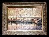 Barche a Sera 1968 32x44 Original Painting by Marco Sassone - 1