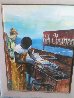 Fish Cleaner Watercolor  1971 33x26  Watercolor by Marco Sassone - 1