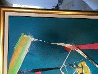 Ocell And Cadira 1995 45x52 Huge Original Painting by Regina Saura - 3 Ocell And Cadira 1995 45x52 Huge Original Painting by Regina Saura - 3