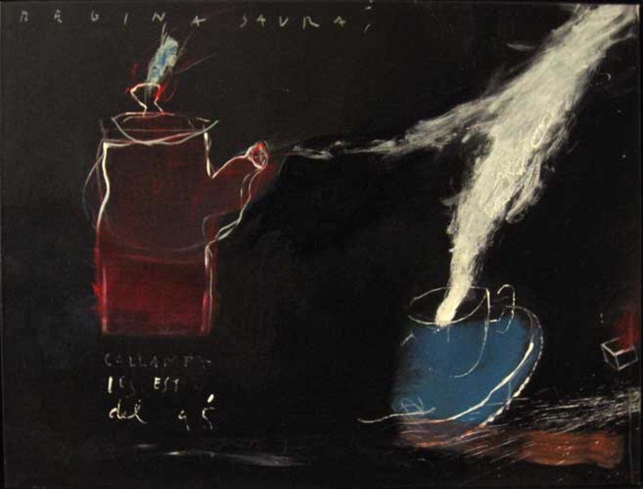 Calor 1995 32x24 Original Painting by Regina Saura Calor 1995 32x24 Original Painting by Regina Saura