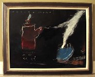 Calor 1995 32x24 Original Painting by Regina Saura - 1 Calor 1995 32x24 Original Painting by Regina Saura - 1