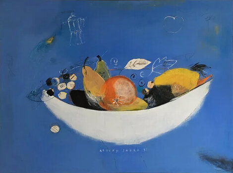 Frutero de Porcelana 1996 - Huge 48x61 Limited Edition Print - Regina Saura