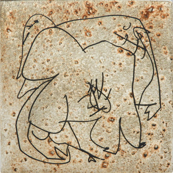 Erotic Composition From Les Contemplations 1978 Limited Edition Print by Antonio Saura Erotic Composition From Les Contemplations 1978 Limited Edition Print by Antonio Saura