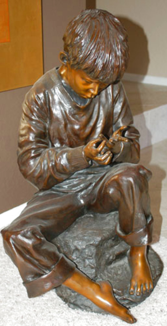 Splinter Bronze Sculpture 1996 28 in by Jo Saylors