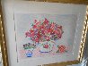 Sweet Peas Unique embellishdd 30x36 Works on Paper (not prints) by Leslie Sayour - 1 Sweet Peas Unique embellishdd 30x36 Works on Paper (not prints) by Leslie Sayour - 1