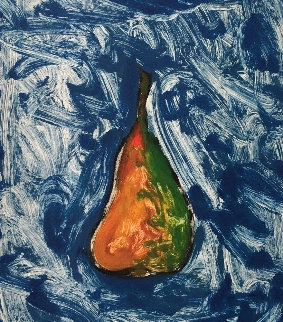 Pear Unique Monoprint 1993 22x15 Works on Paper (not prints) - Italo Scanga Pear Unique Monoprint 1993 22x15 Works on Paper (not prints) - Italo Scanga