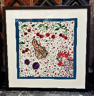 Cock and Cherries 1990 Limited Edition Print by Italo Scanga - 2 Cock and Cherries 1990 Limited Edition Print by Italo Scanga - 2
