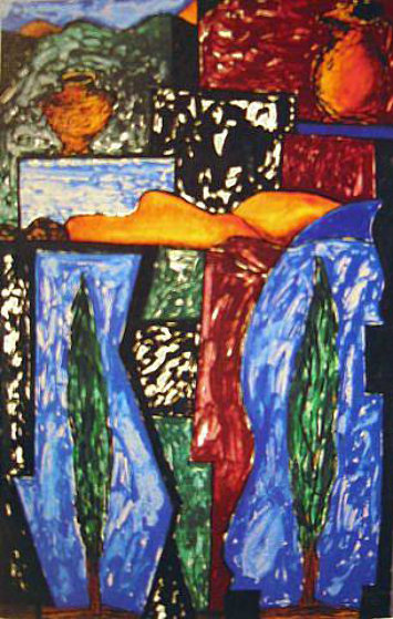 Tujunga 1988 Limited Edition Print by Italo Scanga Tujunga 1988 Limited Edition Print by Italo Scanga