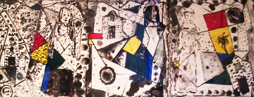 Two Female Saints And a Skull 1989 Huge Limited Edition Print - Italo Scanga Two Female Saints And a Skull 1989 Huge Limited Edition Print - Italo Scanga