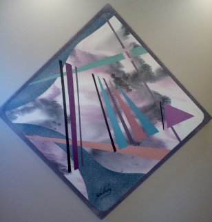 Untitled Abstract 1987 50x50 Super Huge Original Painting - Roy Schallenberg Untitled Abstract 1987 50x50 Super Huge Original Painting - Roy Schallenberg