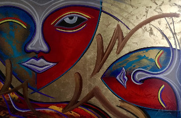 Untitled Painting 54x76 Super Huge Original Painting - Roy Schallenberg Untitled Painting 54x76 Super Huge Original Painting - Roy Schallenberg