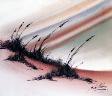 Sand Dunes 1970 24x48 Super Huge Original Painting - Roy Schallenberg Sand Dunes 1970 24x48 Super Huge Original Painting - Roy Schallenberg