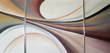 Untitled Abstract 1982 36x60 Original Painting - Roy Schallenberg Untitled Abstract 1982 36x60 Original Painting - Roy Schallenberg
