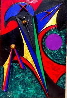11th Hour Eclipse 1993 72x48 Original Painting - Roy Schallenberg 11th Hour Eclipse 1993 72x48 Original Painting - Roy Schallenberg