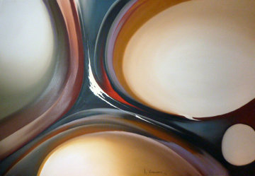 Large Abstract 1979 37x60 Original Painting - Roy Schallenberg Large Abstract 1979 37x60 Original Painting - Roy Schallenberg